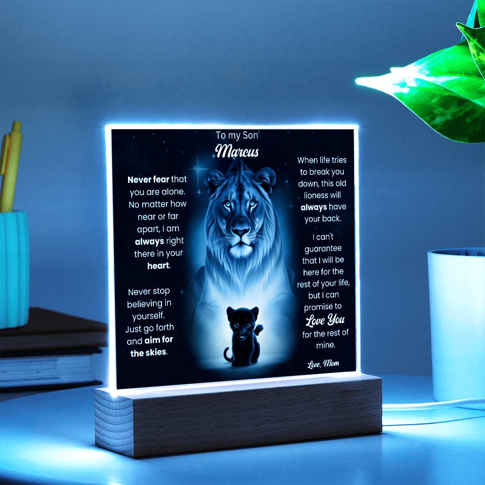 To My Son Acrylic Plaque Gift From Mom 9