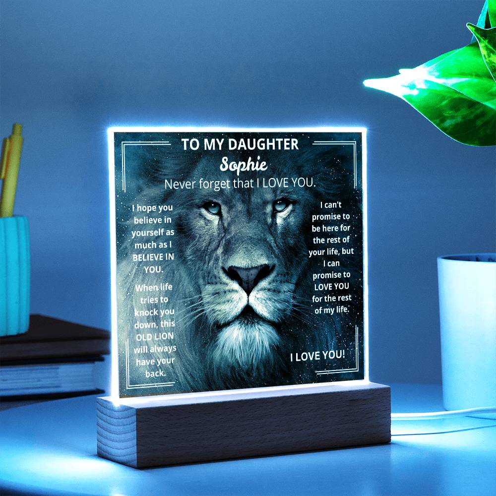 DaughterLion1 Acrylic Plaque
