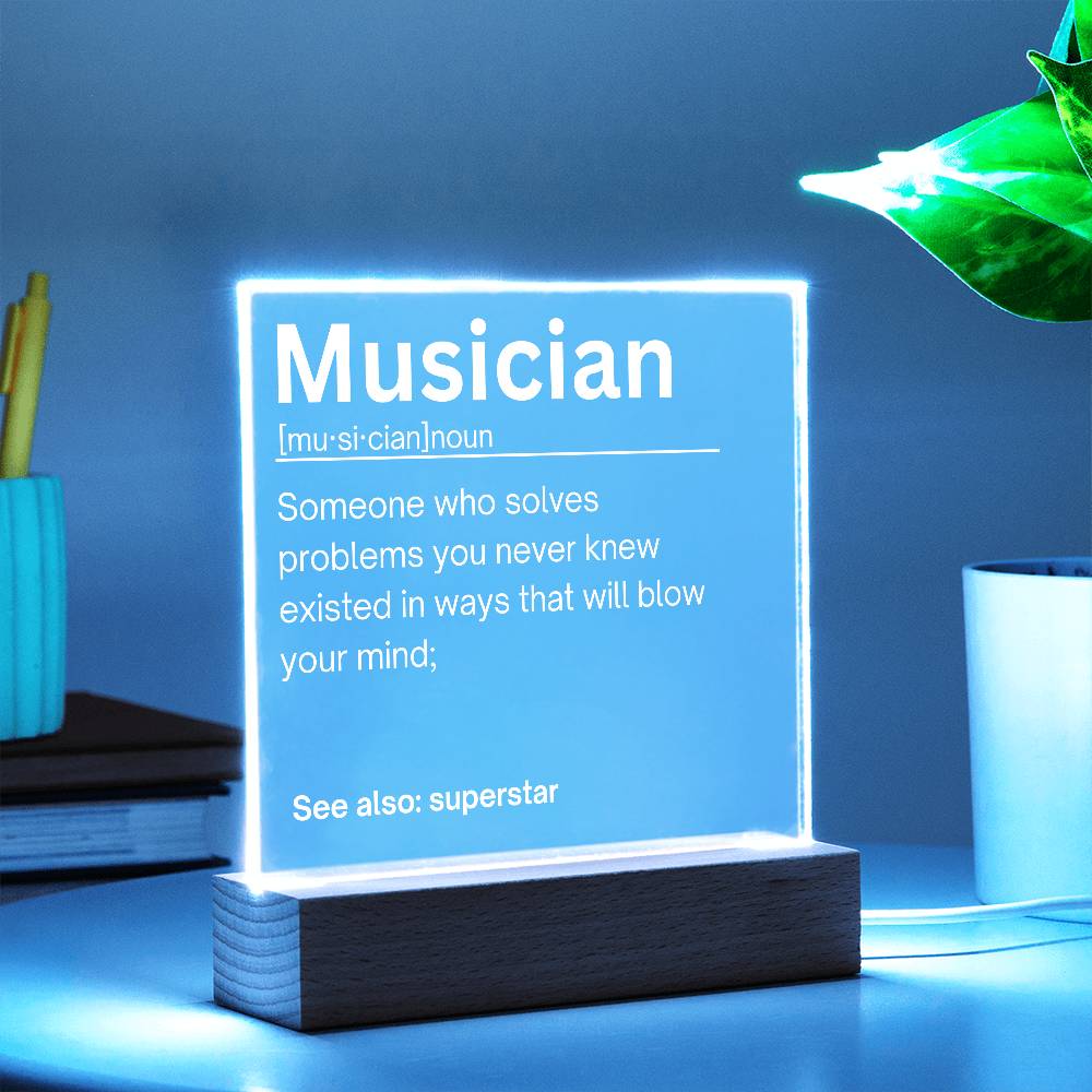 Musician Personalized Gift Acrylic Plaque 1
