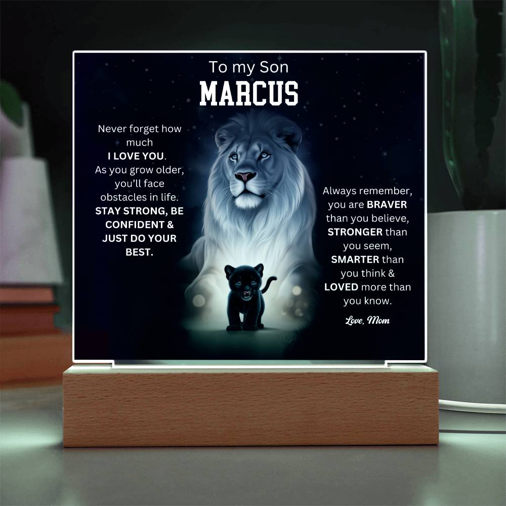To My Son Acrylic Plaque Gift From Mom 4