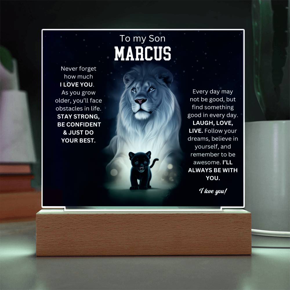 To My Son Acrylic Plaque Gift From Mom 5