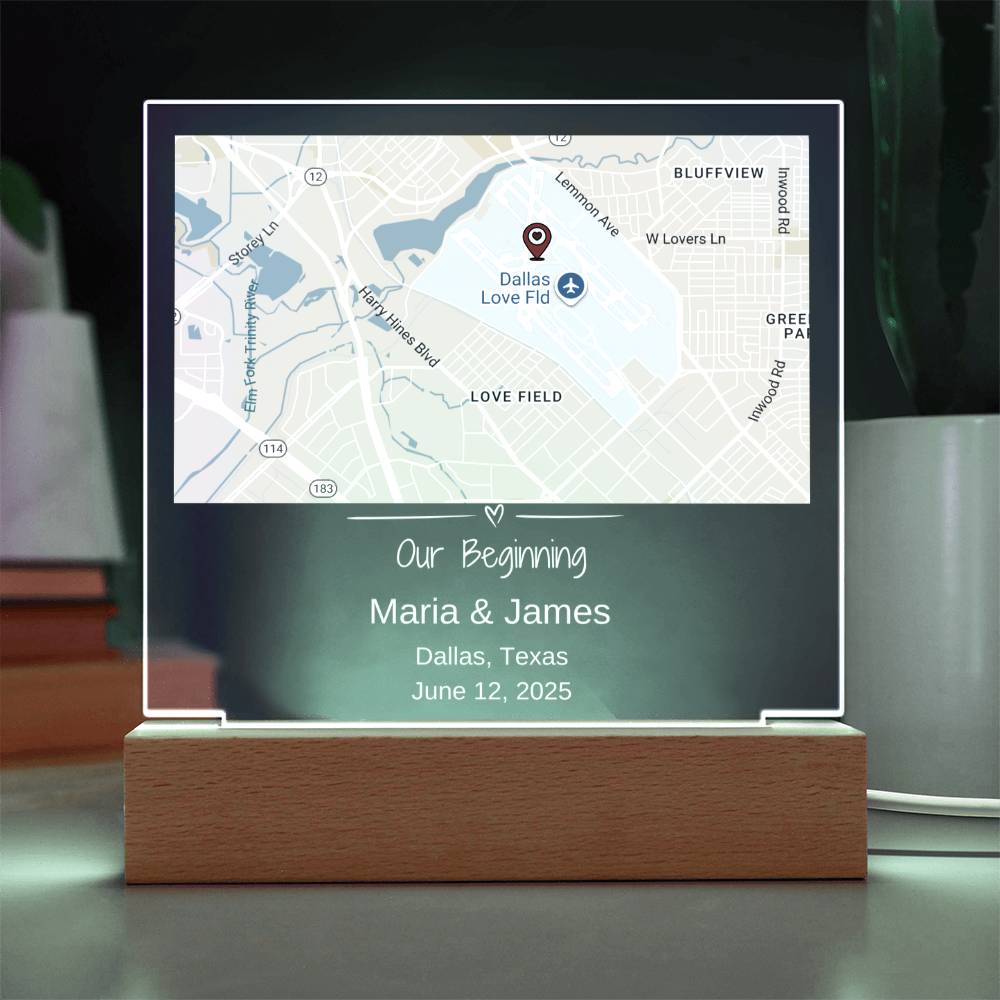Custom Location Acrylic Keepsake 2