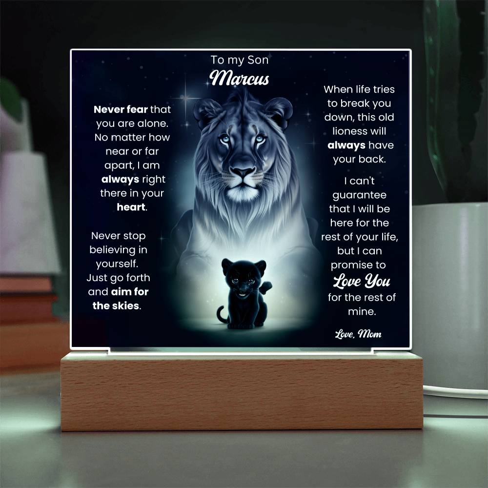 To My Son Acrylic Plaque Gift From Mom 9