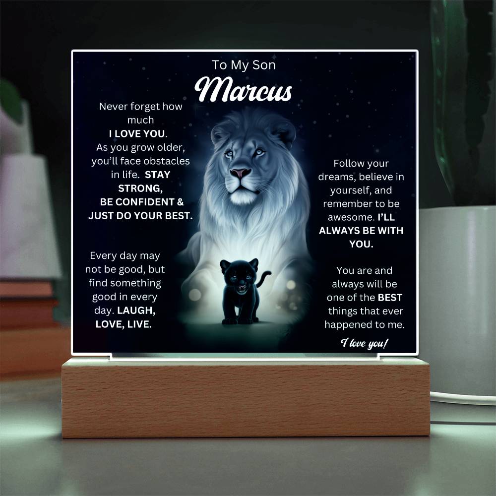 To My Son Acrylic Plaque Gift From Mom 6