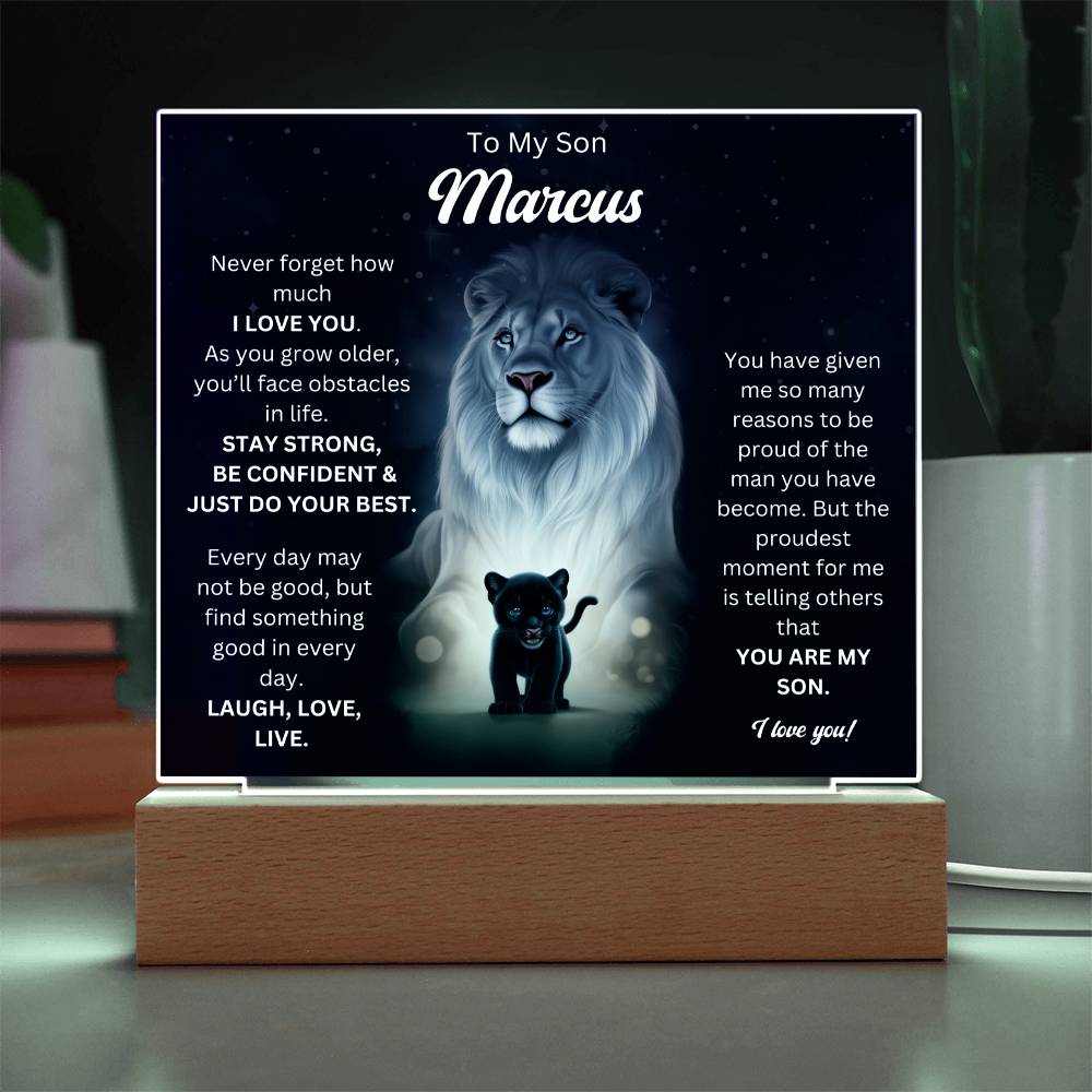 To My Son Acrylic Plaque Gift From Mom 7