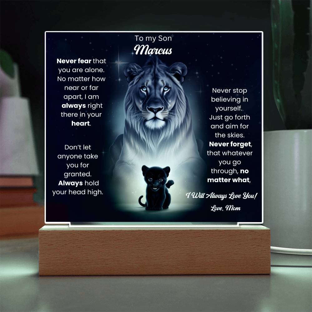 To My Son Acrylic Plaque Gift From Mom 8