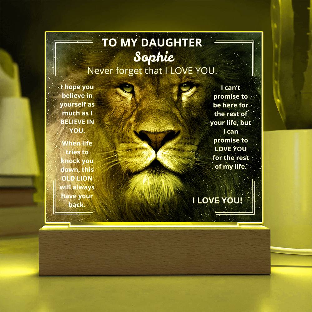 DaughterLion1 Acrylic Plaque