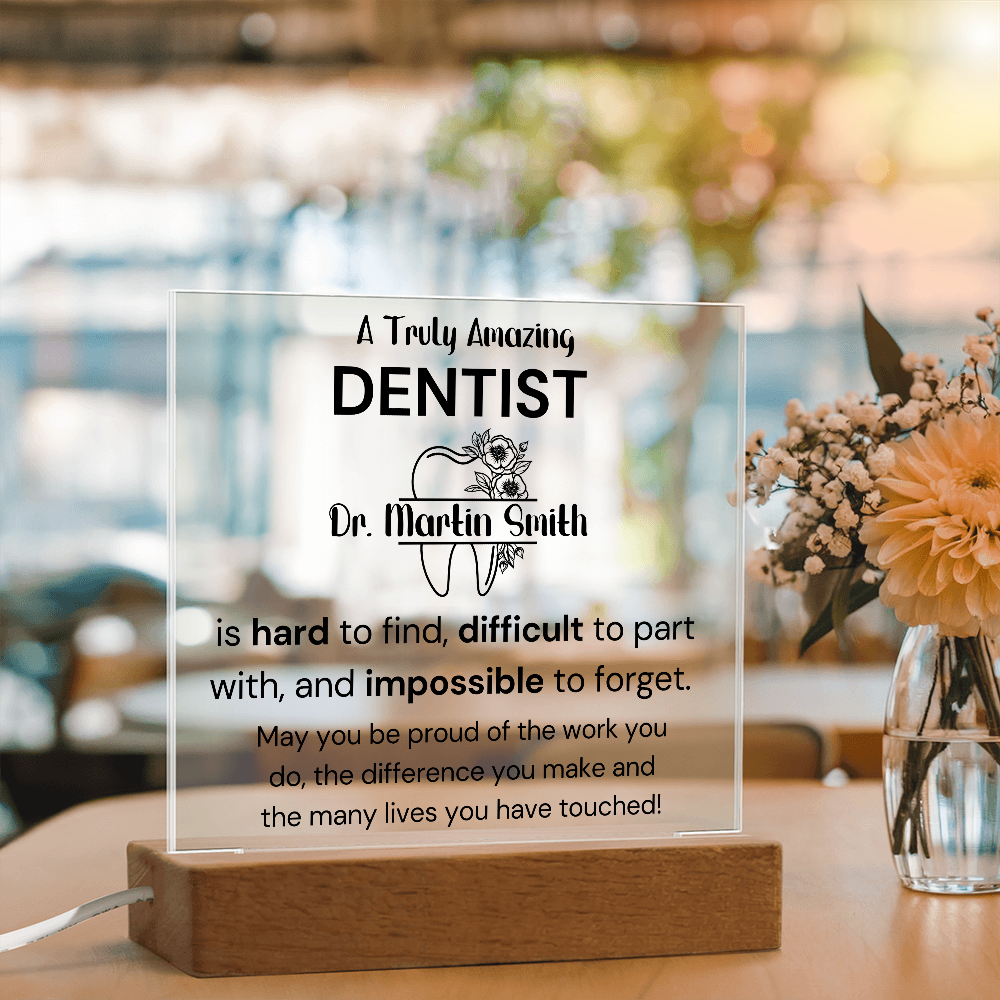 Gift For Dentist Personalized Acrylic Plaque 2