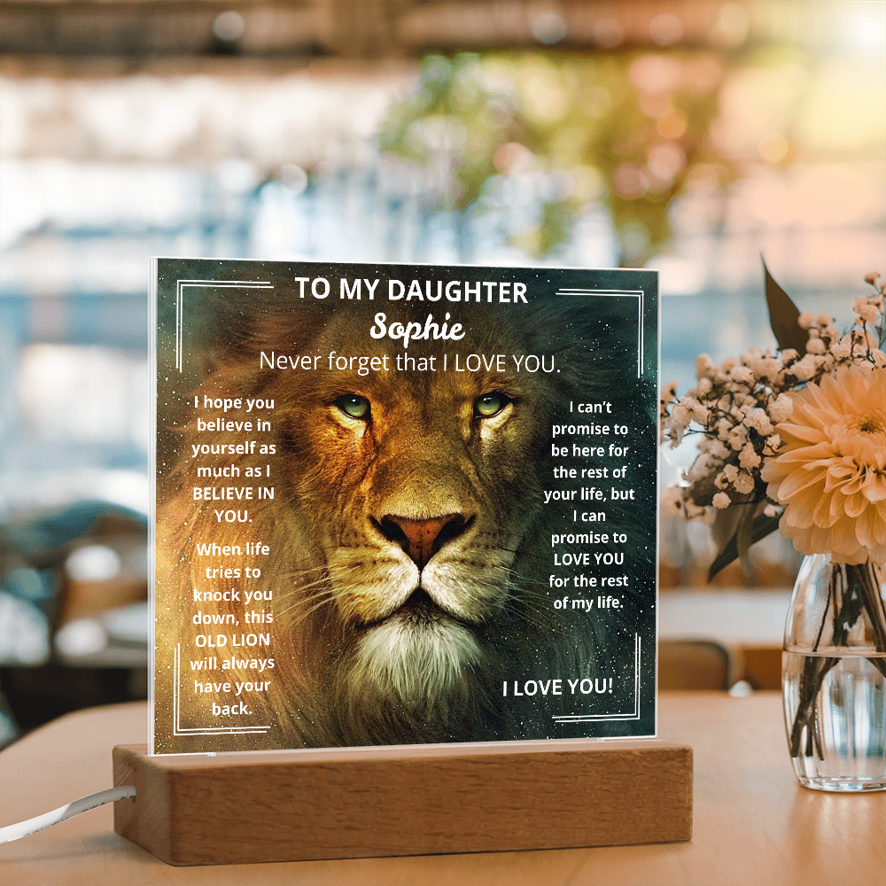 DaughterLion1 Acrylic Plaque