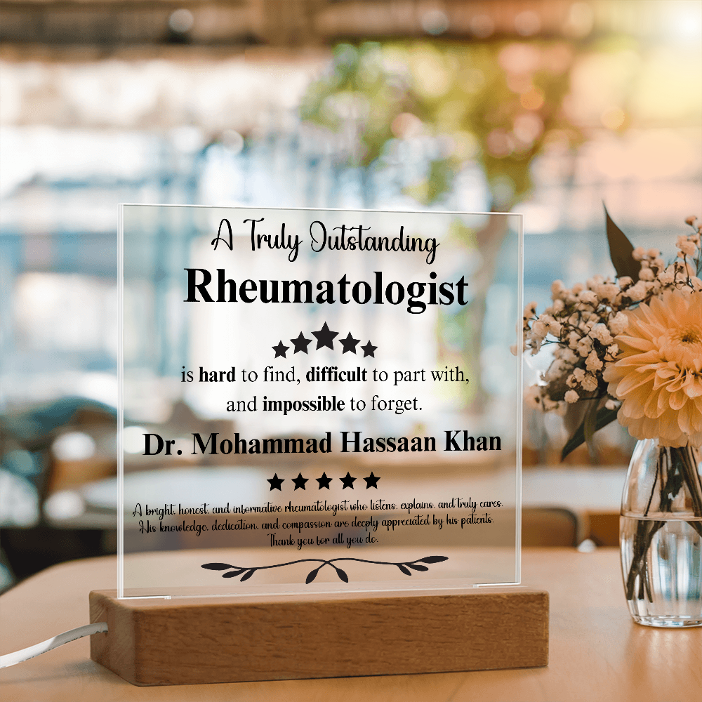 Dr. Khan Acrylic Plaque