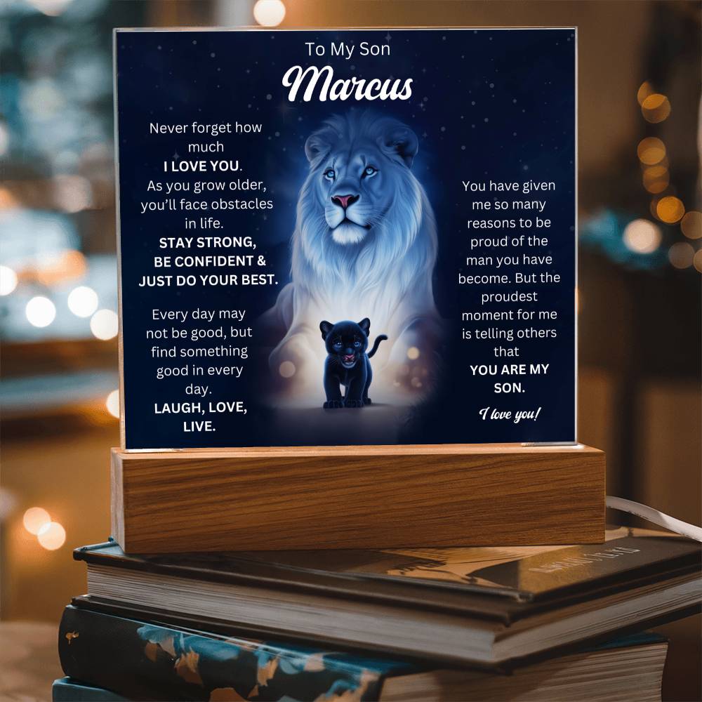 To My Son Acrylic Plaque Gift From Mom 7