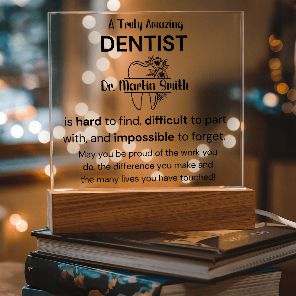 Gift For Dentist Personalized Acrylic Plaque 2