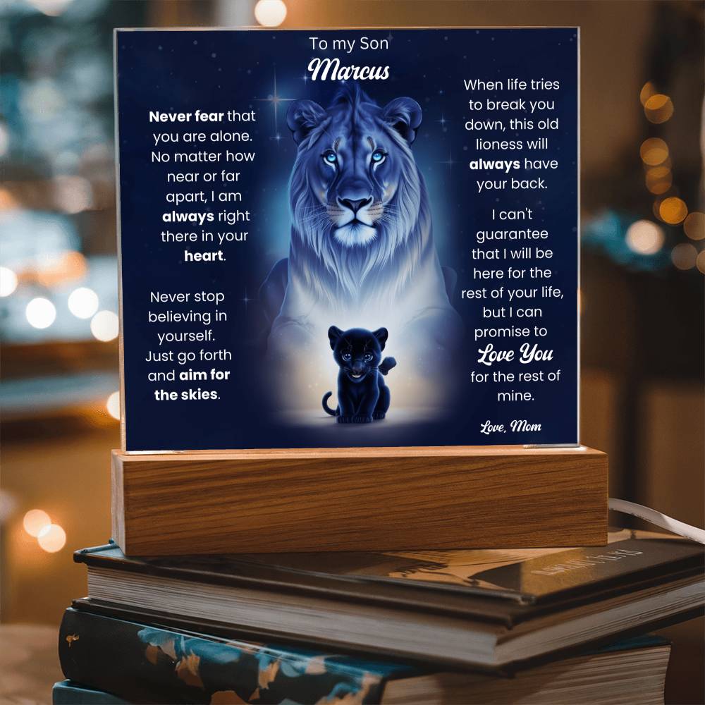 To My Son Acrylic Plaque Gift From Mom 9