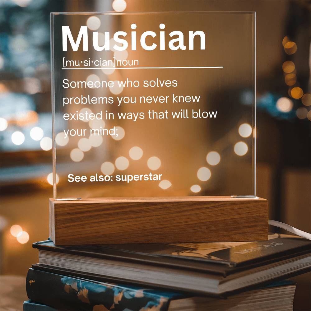 Musician Personalized Gift Acrylic Plaque 1