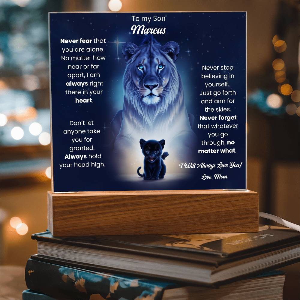 To My Son Acrylic Plaque Gift From Mom 8