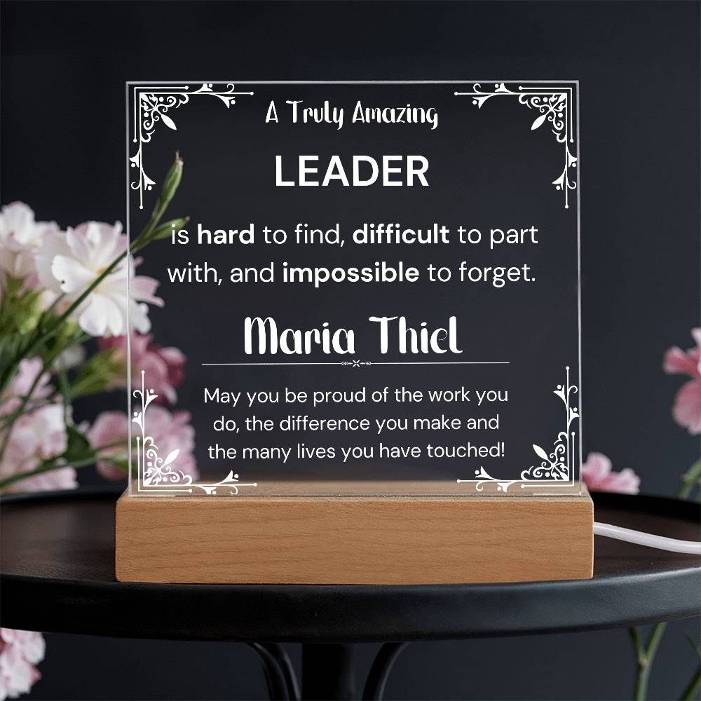 Gift For Leader Personalized Acrylic Plaque