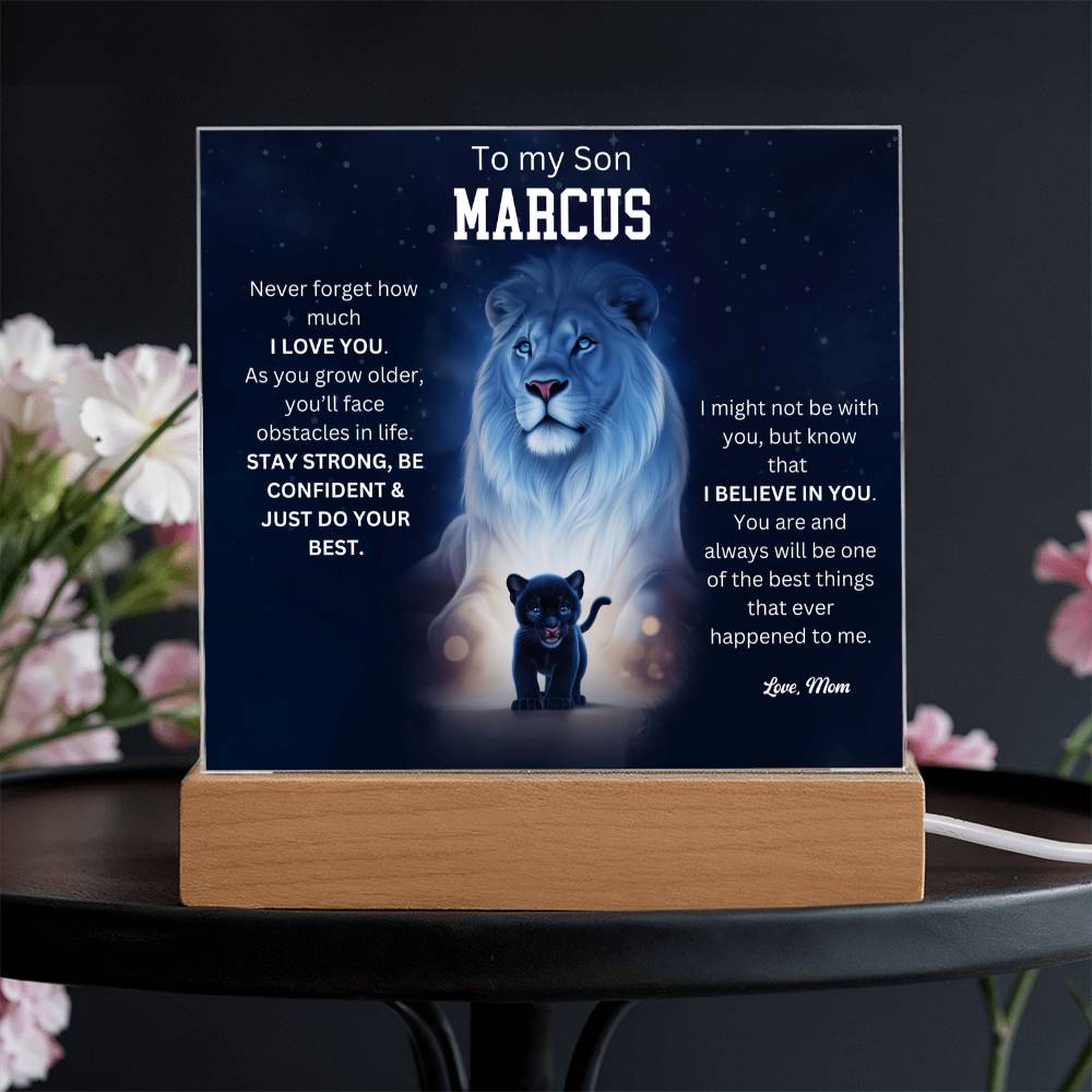 To My Son Acrylic Plaque Gift From Mom 1
