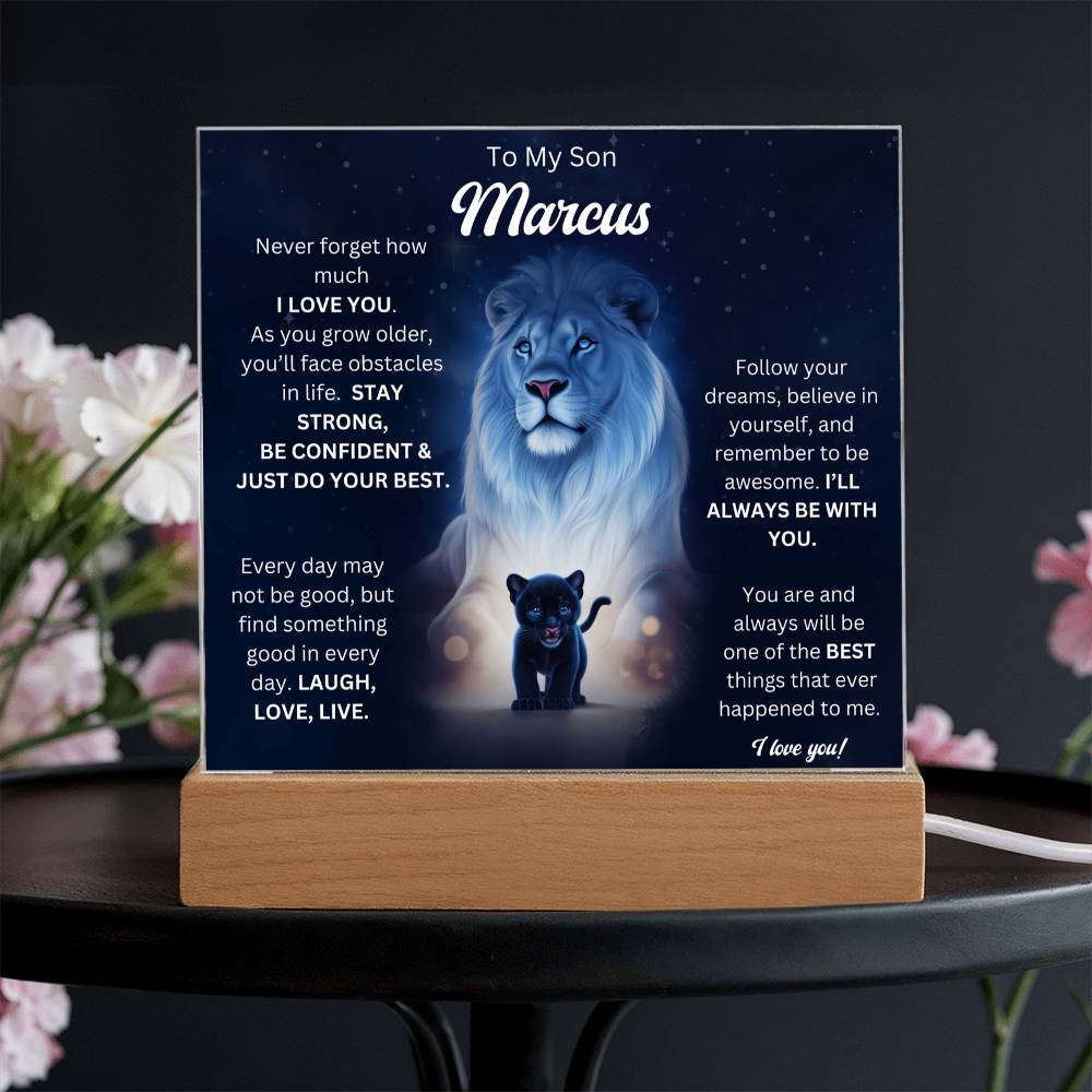 To My Son Acrylic Plaque Gift From Mom 6