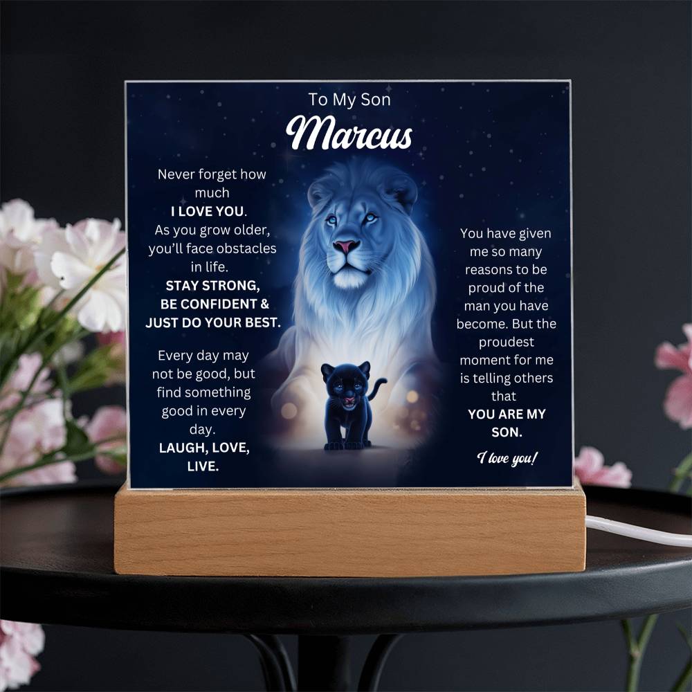 To My Son Acrylic Plaque Gift From Mom 7
