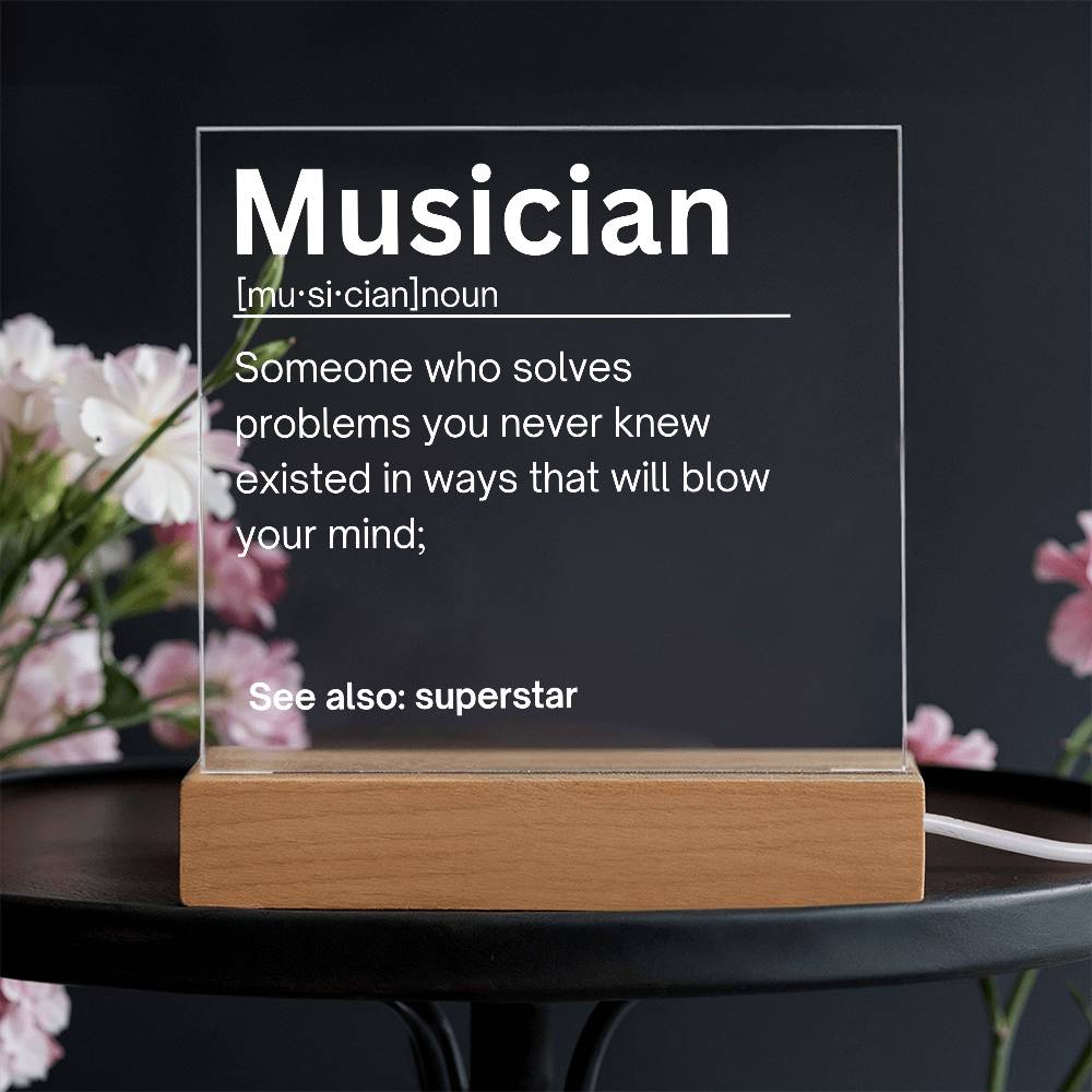 Musician Personalized Gift Acrylic Plaque 1