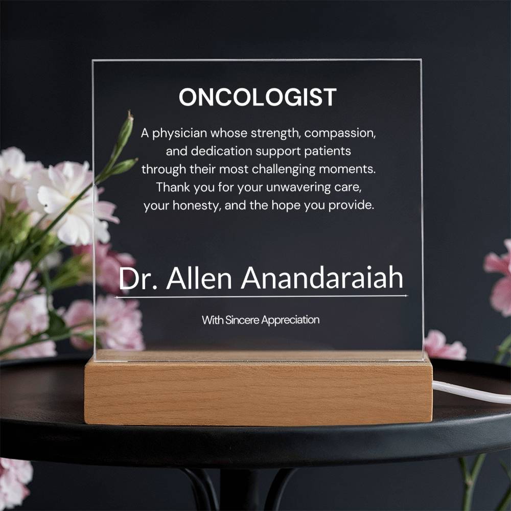 Oncologist Appreciation Gift from Patient