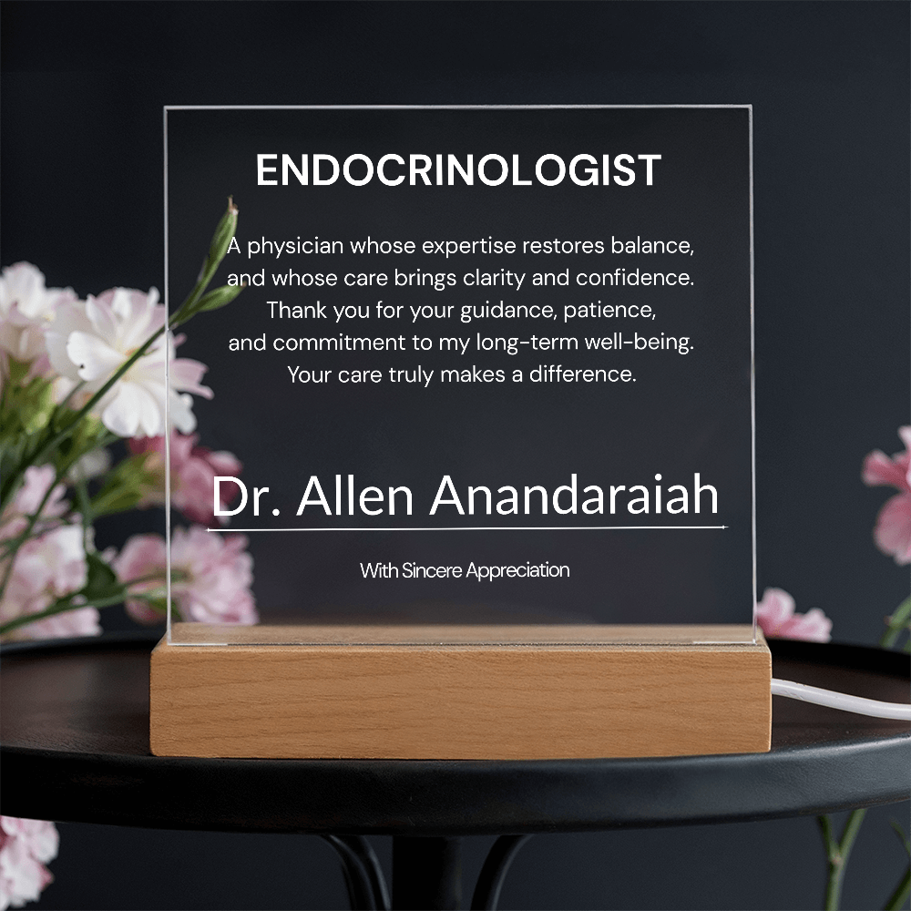 Endocrinologist Appreciation Gift from Patient