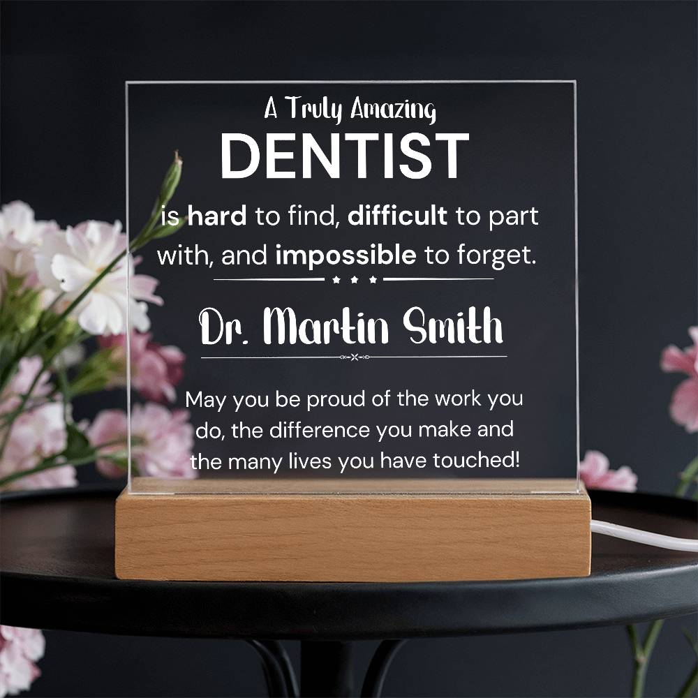 Gift For Dentist Personalized Acrylic Plaque 3