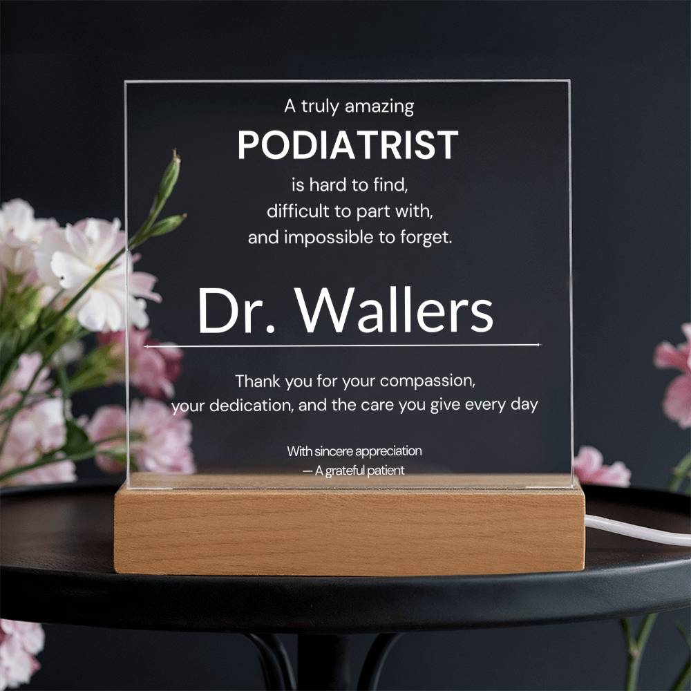 Personalized Podiatrist Appreciation Gift from Patient
