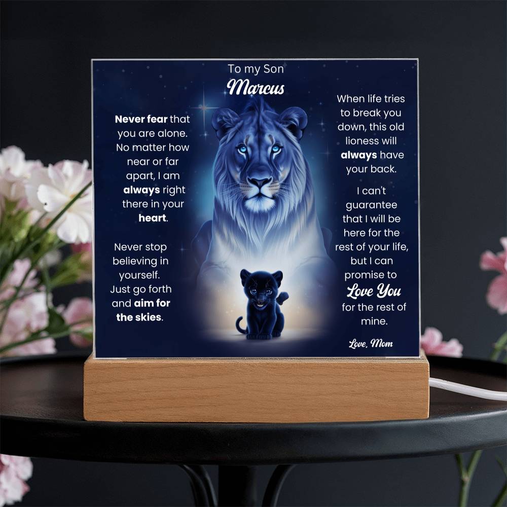 To My Son Acrylic Plaque Gift From Mom 9
