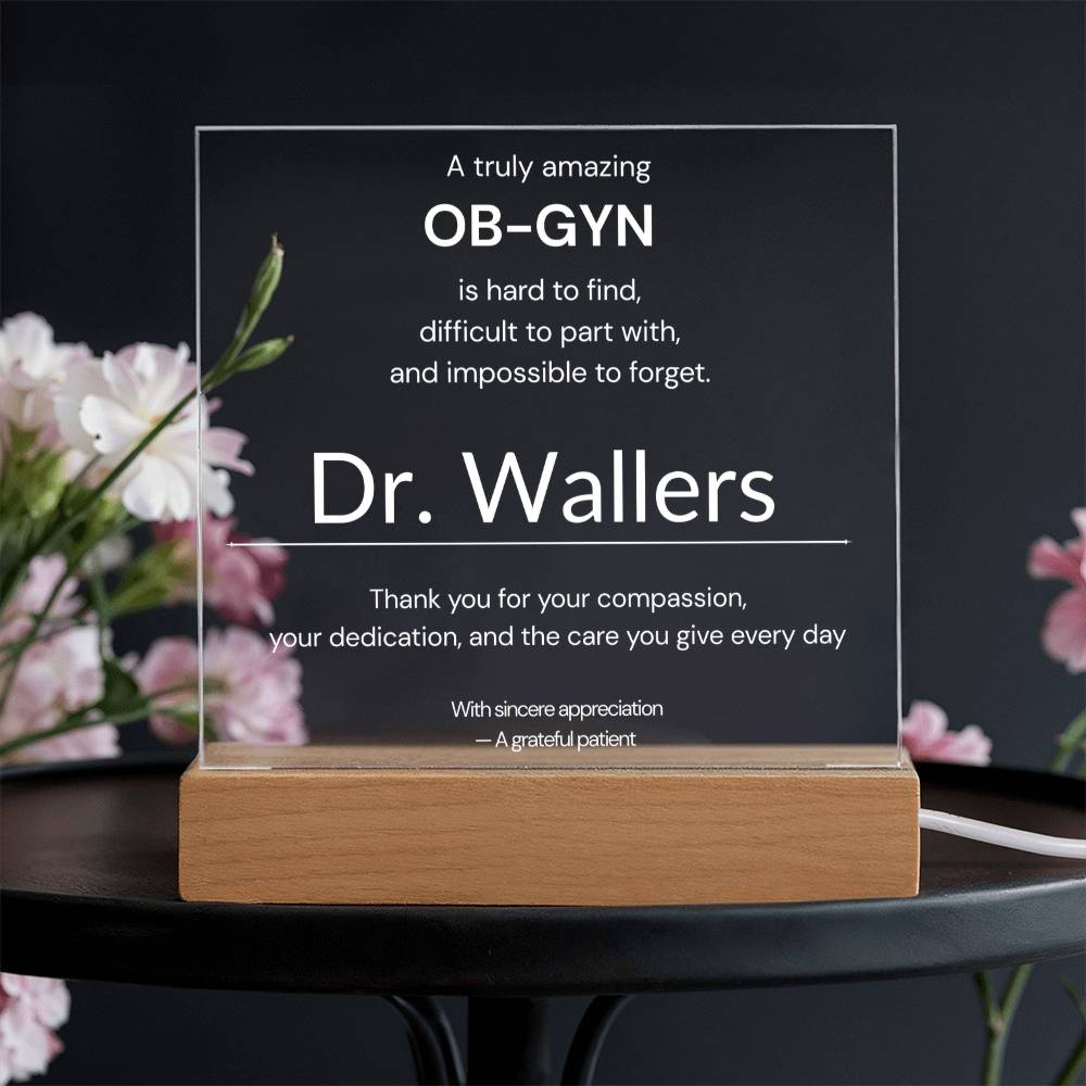 Personalized OB GYN Appreciation Gift from Patient