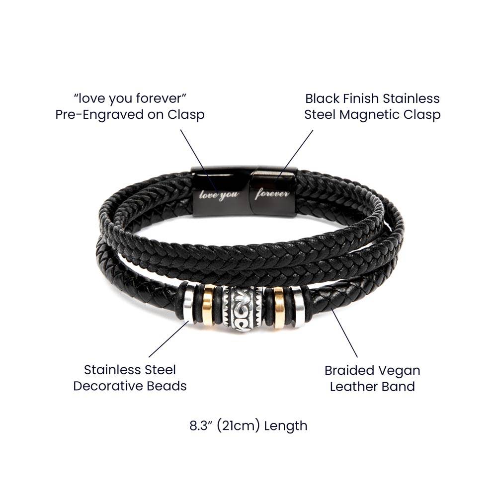 To Our Amazing Son - University Of Texas 2023 - Love You Forever Bracelet