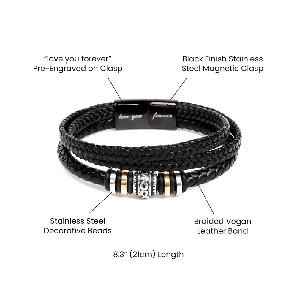 To My Son - Happy 23rd Birthday - Love You Forever Bracelet