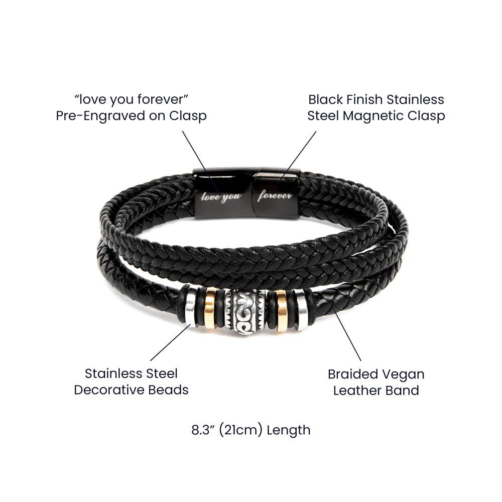 Zur Jugendweihe - Personalisiert - Love You Forever Bracelet