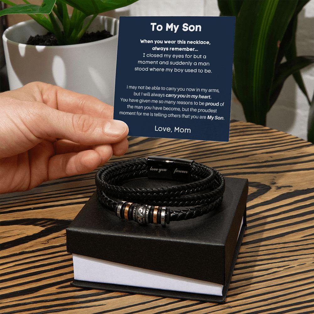I'll Always Carry You In My Heart - Love You Forever Bracelet