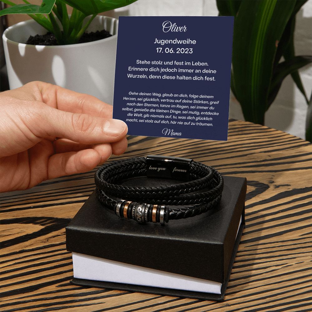 Stehe Stolz Und Fest Im Leben - Love You Forever Bracelet
