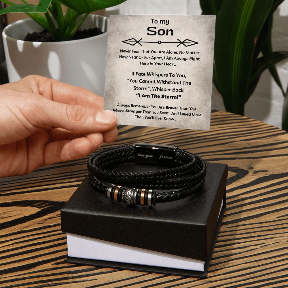 Always Right Here In Your Heart - Love You Forever Bracelet