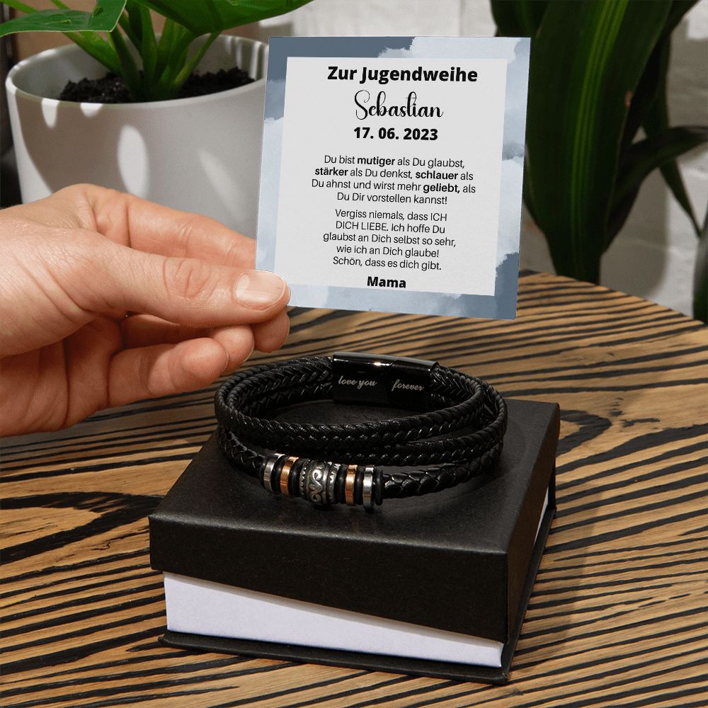 Du Bist Mutiger Als Du Glaubst - Love You Forever Bracelet