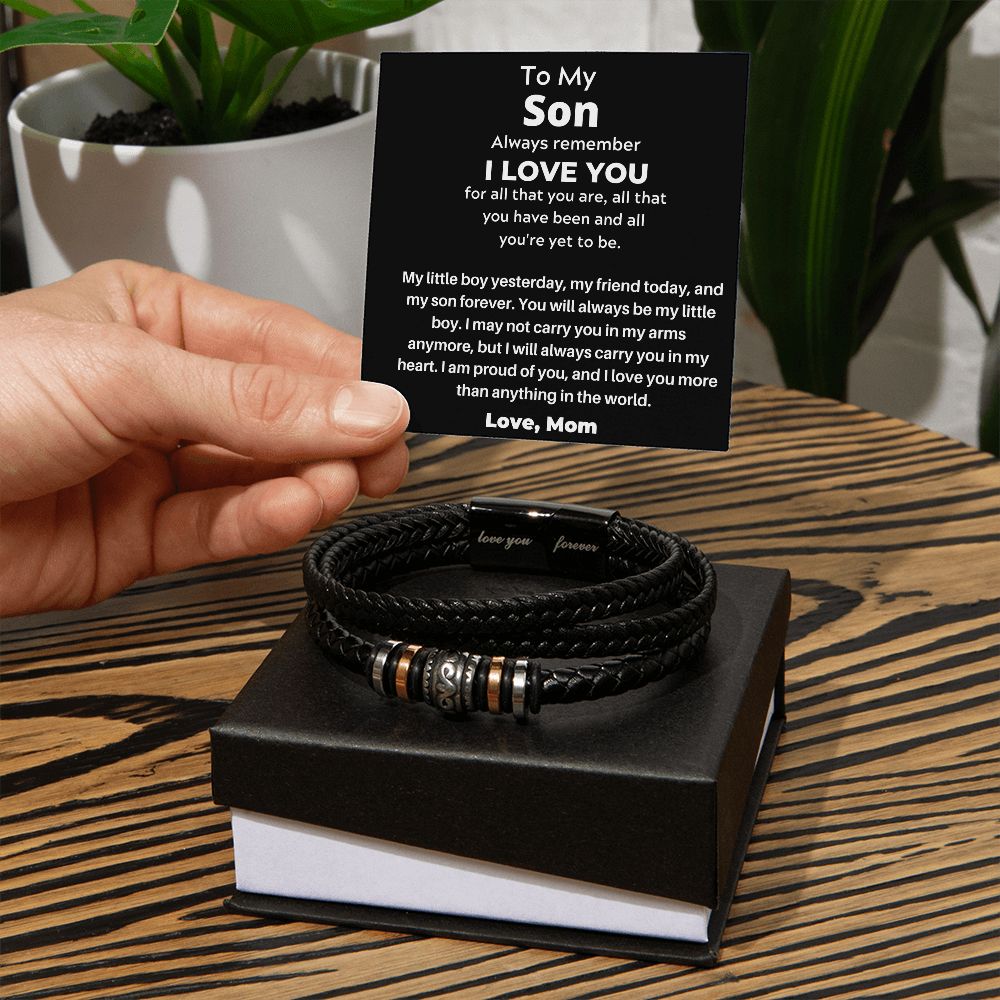 You Will Always Be My Little Boy - Love You Forever Bracelet