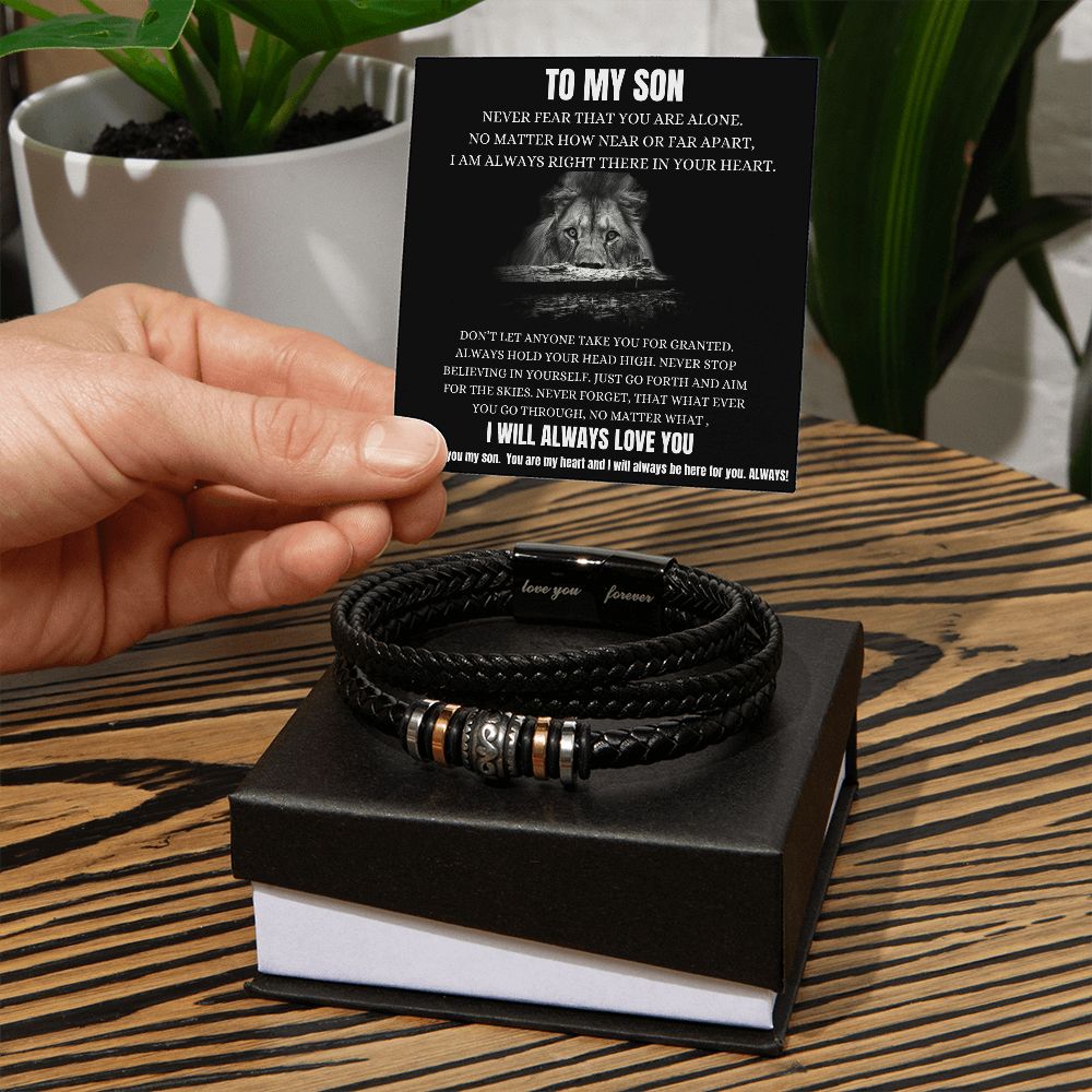 Never Fear That You Are Alone - Love You Forever Bracelet