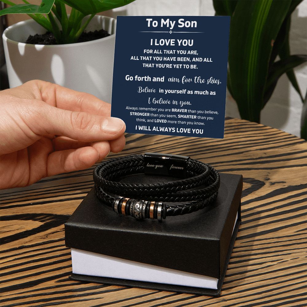 Go Forth And Aim For The Skies - Love You Forever Bracelet
