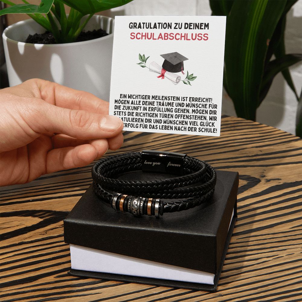 GRATULATION ZU DEINEM SCHULABSCHLUSS - Love You Forever Bracelet