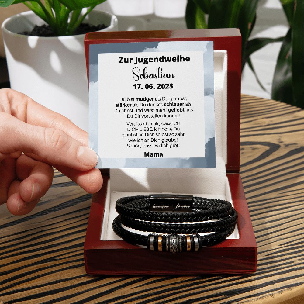 Du Bist Mutiger Als Du Glaubst - Love You Forever Bracelet