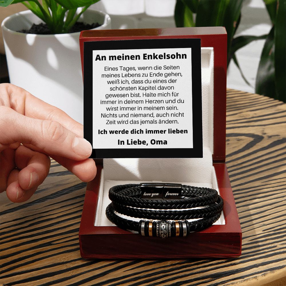 Wenn Die Seiten Meines Lebens Zu Ende Gehen, Oma - Love You Forever Bracelet