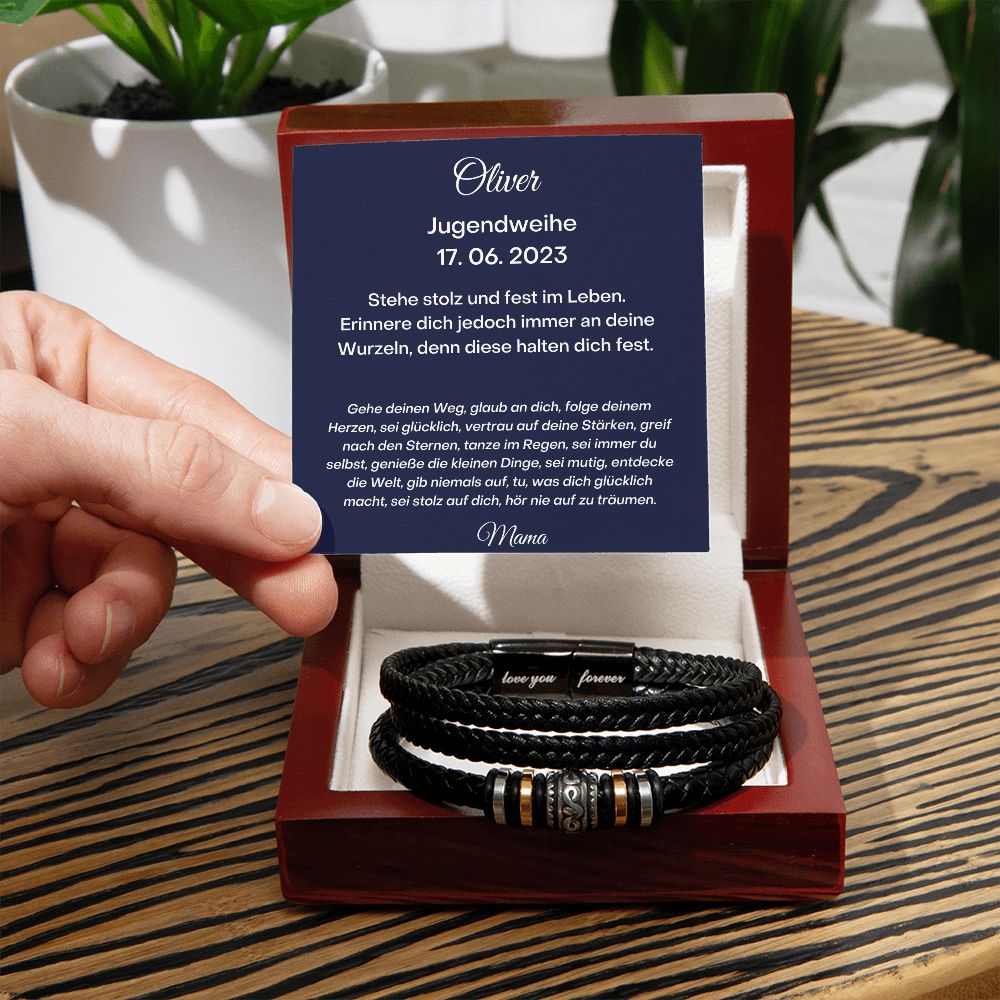 Stehe Stolz Und Fest Im Leben - Love You Forever Bracelet