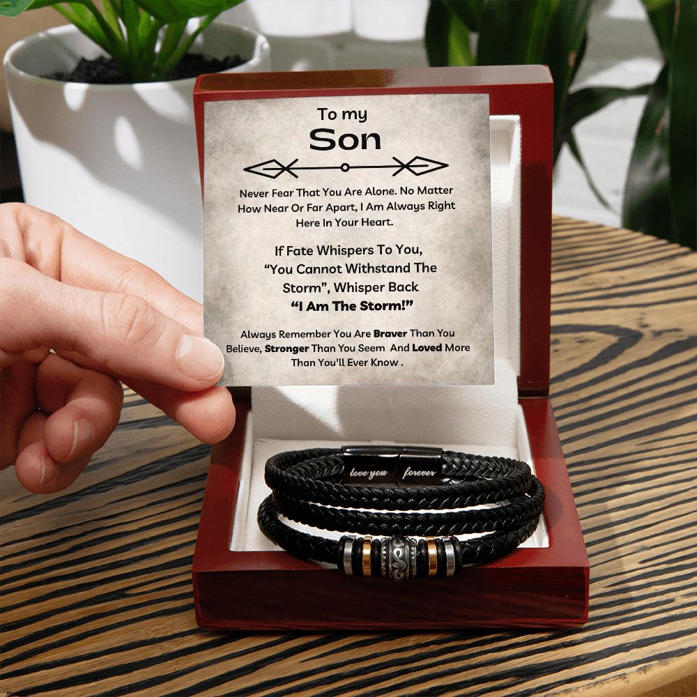 Always Right Here In Your Heart - Love You Forever Bracelet