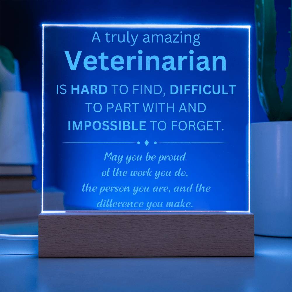 Veterinarian Engraved Plaque 2
