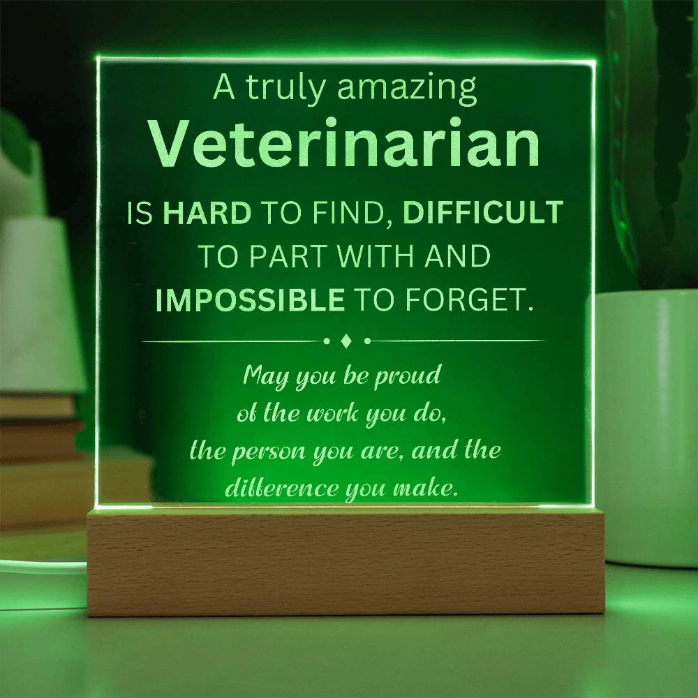 Veterinarian Engraved Plaque 2