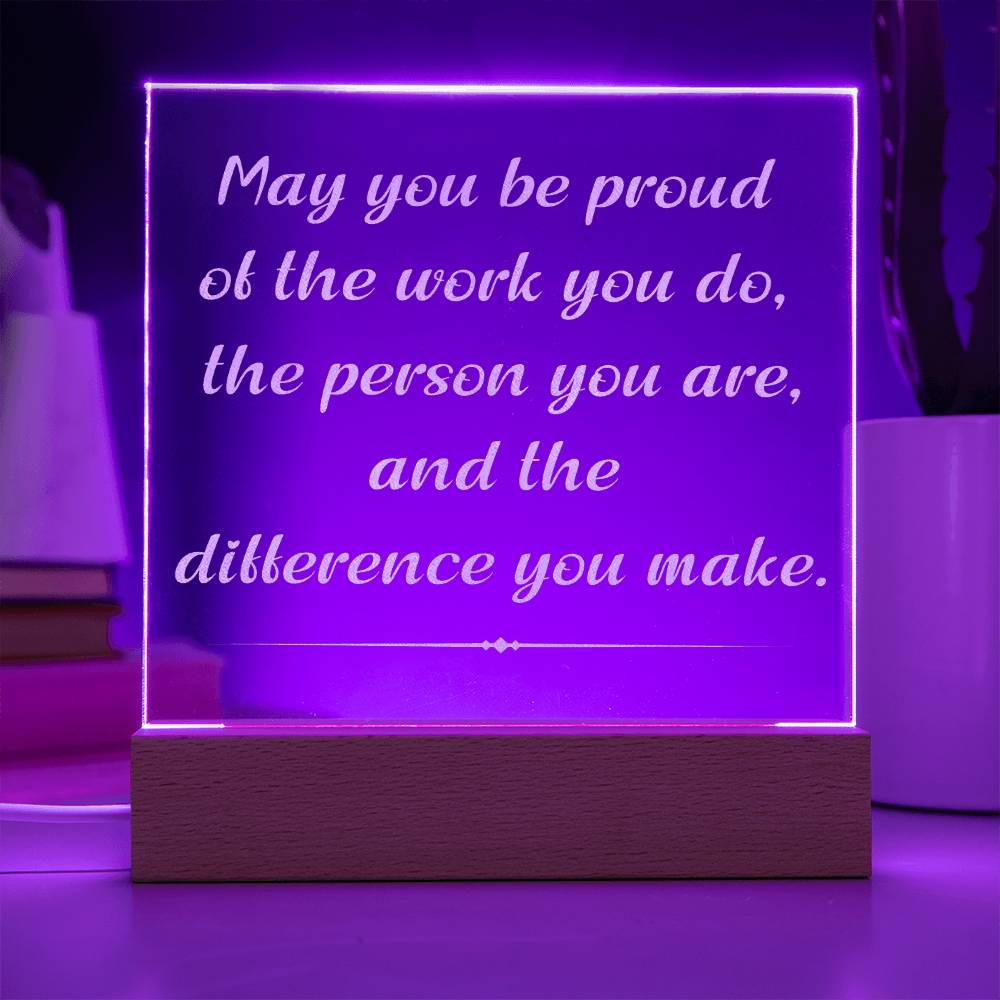 Employee Appreciation Gift Engraved Plaque