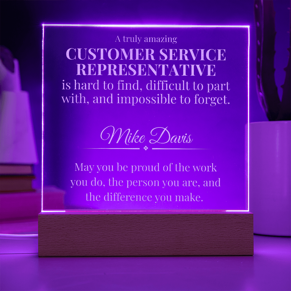 Customer Service Representative Acrylic Plaque Gift | A Truly Amazing Dispatcher Is Hard to Find