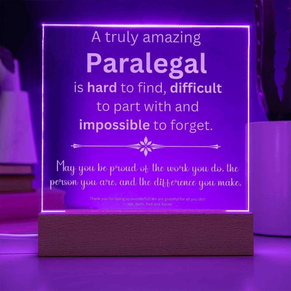 Engraved Paralegalengravedpersonalized